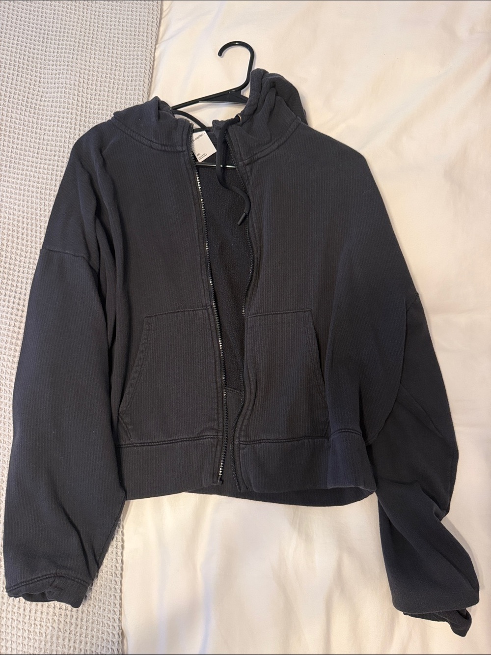 all in motion Black Hooded Zip-Up Sweatshirt